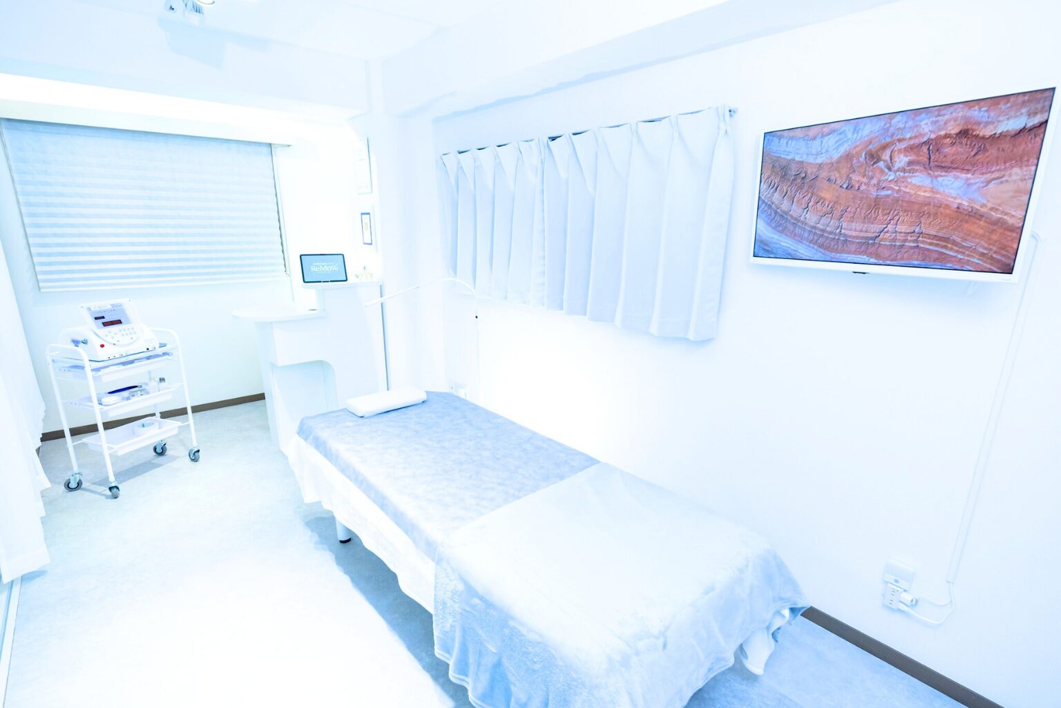 千葉県柏市の美容電気脱毛(ニードル脱毛)サロンReMoveの施術室の画像
